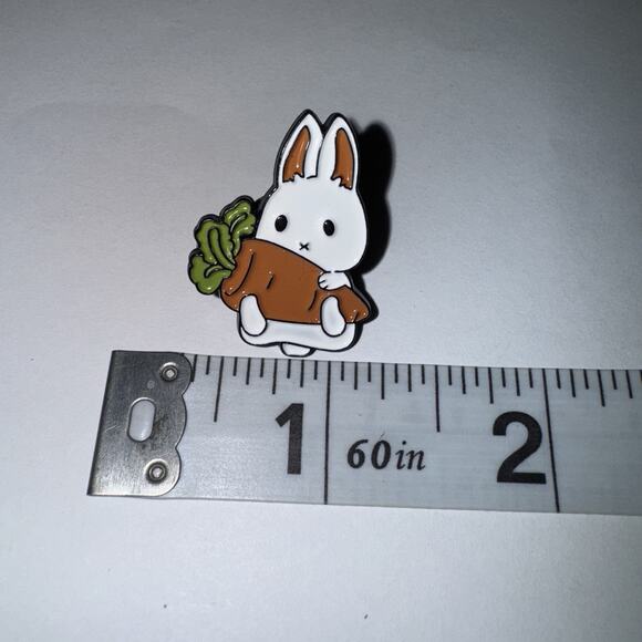 Cute4less2012 Jewelry - Bunny Rabbit With Carrot Pin Brooch